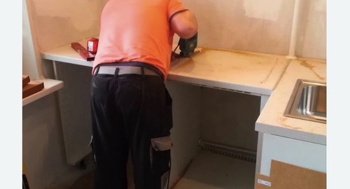 Сборка кухонного гарнитура. Чашниково